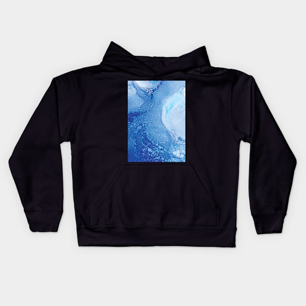 Deep blue sea Kids Hoodie by juliechicago